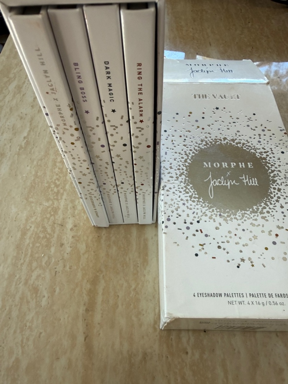 Morphe Jaclyn Hill Vault 4-Palette Set in White and Gold